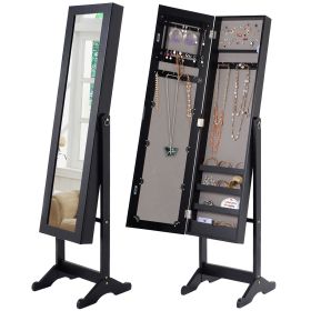 Jewelry Storage Cabinet /Freestanding Floor Mirror